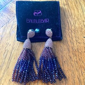 BaubleBar - Purple Ombre Tassel Earrings